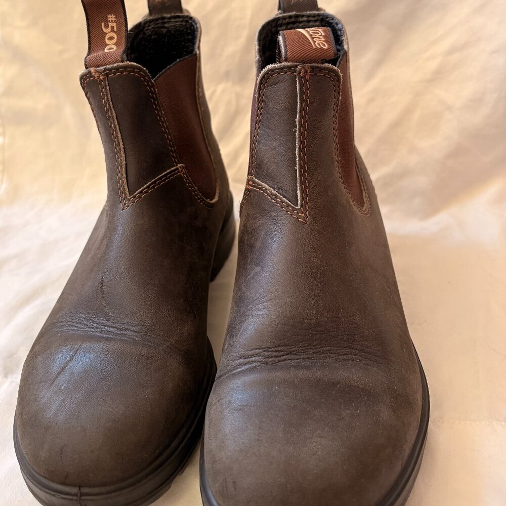 Blundstone Brown Leather Chelsea Ankle Boots